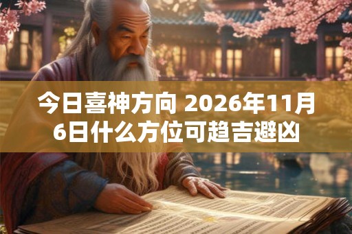 今日喜神方向 2026年11月6日什么方位可趋吉避凶