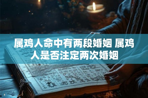 属鸡人命中有两段婚姻 属鸡人是否注定两次婚姻