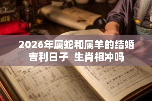 2026年属蛇和属羊的结婚吉利日子  生肖相冲吗
