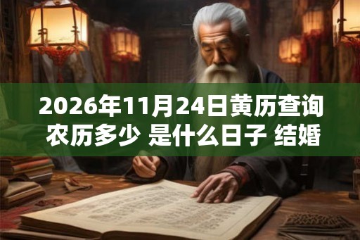 2026年11月24日黄历查询 农历多少 是什么日子 结婚吉时
