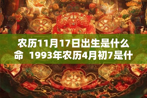 农历11月17日出生是什么命 1993年农历4月初7是什么命 农历11月17日出生是什么命 1993年农历4月初7是什么命