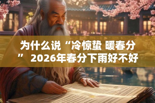 为什么说“冷惊蛰 暖春分” 2026年春分下雨好不好