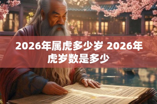 2026年属虎多少岁 2026年虎岁数是多少 2026年属虎多少岁 2026年虎岁数是多少