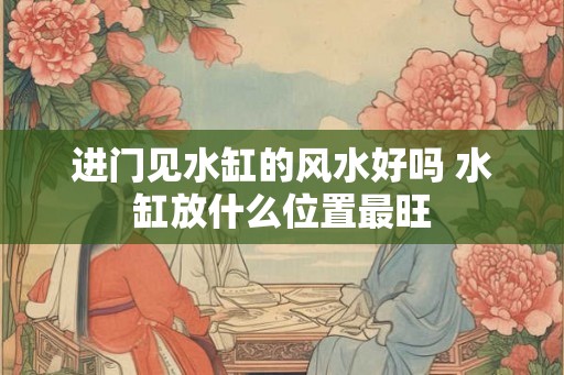 进门见水缸的风水好吗 水缸放什么位置最旺
