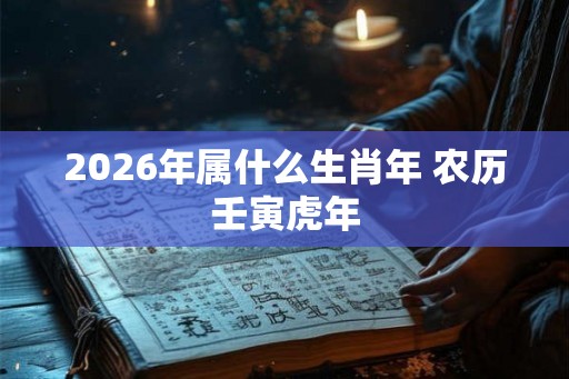 2026年属什么生肖年 农历壬寅虎年
