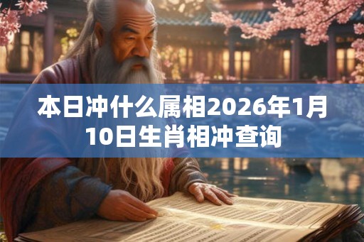 本日冲什么属相2026年1月10日生肖相冲查询