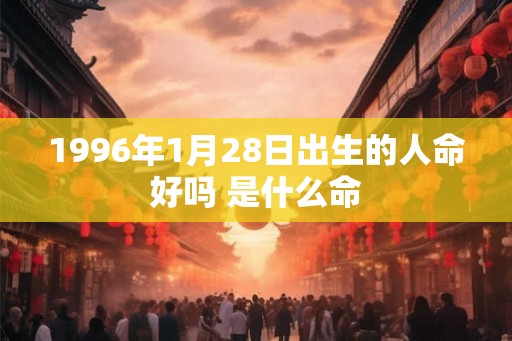 1996年1月28日出生的人命好吗 是什么命