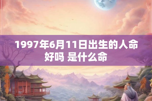 1997年6月11日出生的人命好吗 是什么命 1997年6月11日出生的人命好吗 是什么命