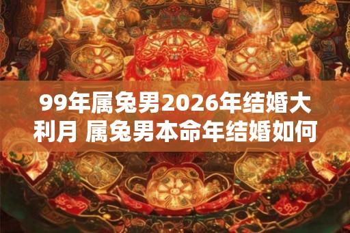 99年属兔男2026年结婚大利月 属兔男本命年结婚如何选择月份