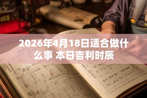 2026年4月18日适合做什么事 本日吉利时辰