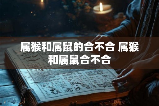 属猴和属鼠的合不合 属猴和属鼠合不合