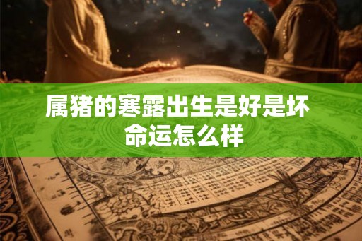 属猪的寒露出生是好是坏  命运怎么样