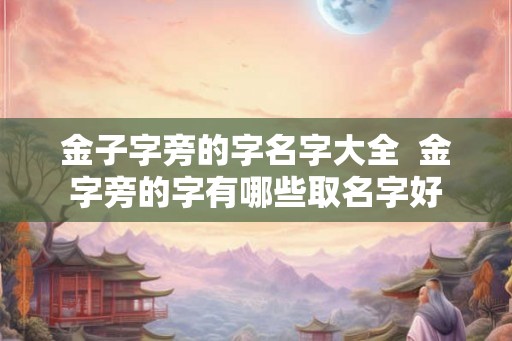 金子字旁的字名字大全  金字旁的字有哪些取名字好