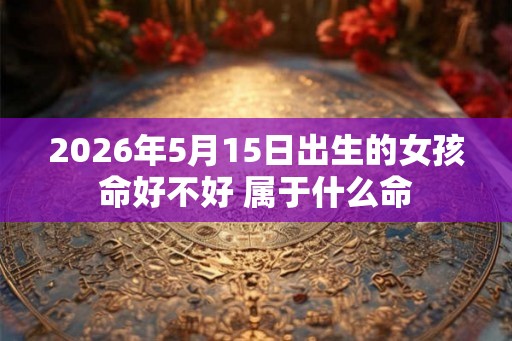 2026年5月15日出生的女孩命好不好 属于什么命
