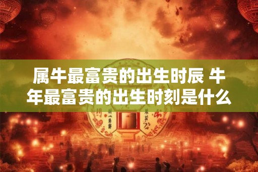 属牛最富贵的出生时辰 牛年最富贵的出生时刻是什么 属牛最富贵的出生时辰 牛年最富贵的出生时刻是什么