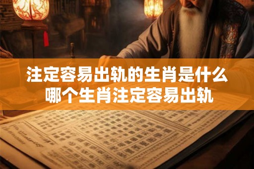 注定容易出轨的生肖是什么 哪个生肖注定容易出轨
