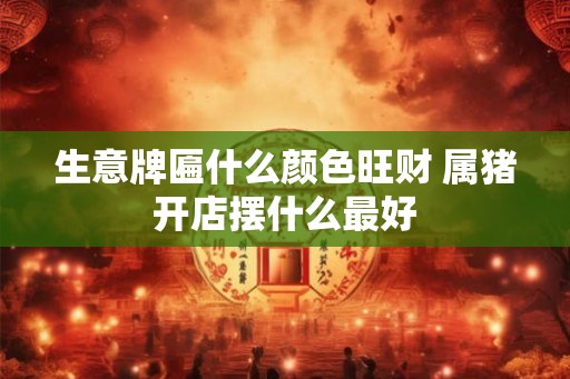 生意牌匾什么颜色旺财 属猪开店摆什么最好