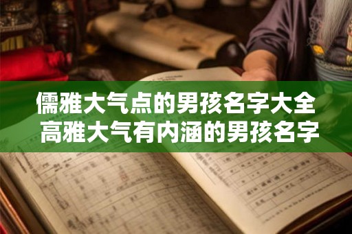 儒雅大气点的男孩名字大全 高雅大气有内涵的男孩名字 儒雅大气点的男孩名字大全 高雅大气有内涵的男孩名字