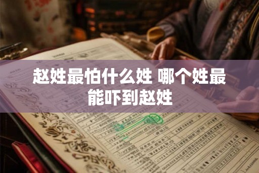 赵姓最怕什么姓 哪个姓最能吓到赵姓