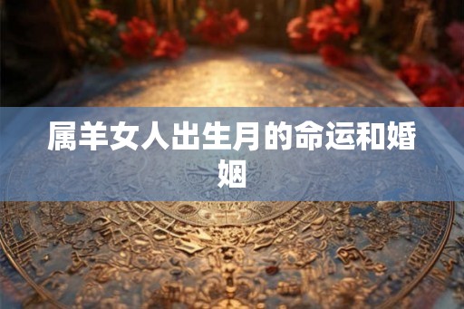 属羊女人出生月的命运和婚姻