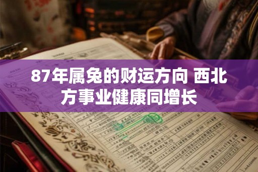 87年属兔的财运方向 西北方事业健康同增长