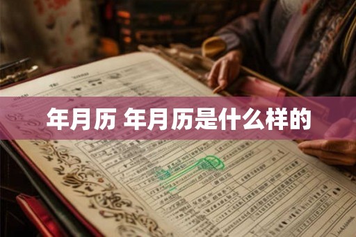 年月历 年月历是什么样的 年月历 年月历是什么样的