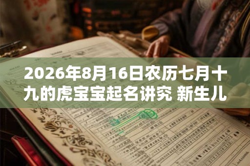 2026年8月16日农历七月十九的虎宝宝起名讲究 新生儿起名小技巧