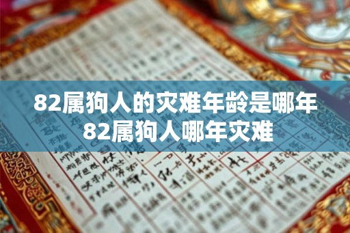 82属狗人的灾难年龄是哪年 82属狗人哪年灾难