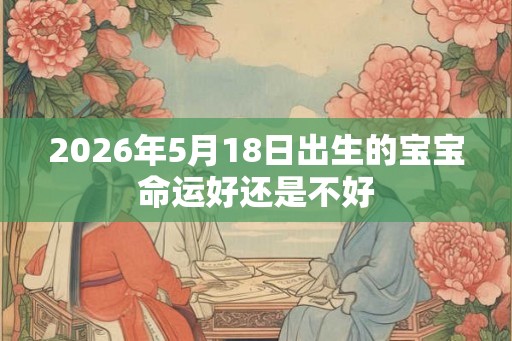 2026年5月18日出生的宝宝命运好还是不好