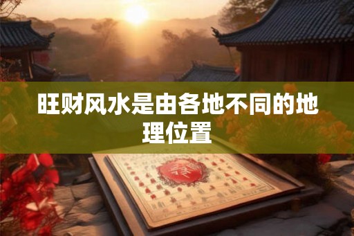 旺财风水是由各地不同的地理位置