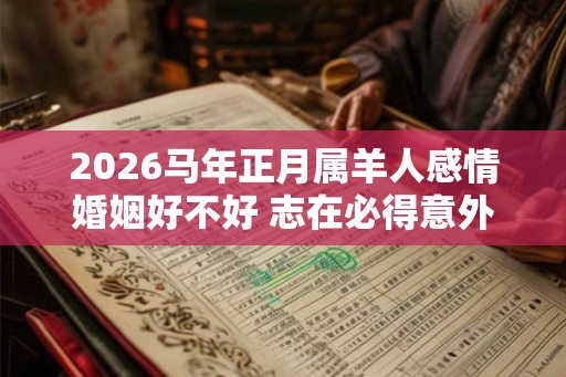 2026马年正月属羊人感情婚姻好不好 志在必得意外之喜