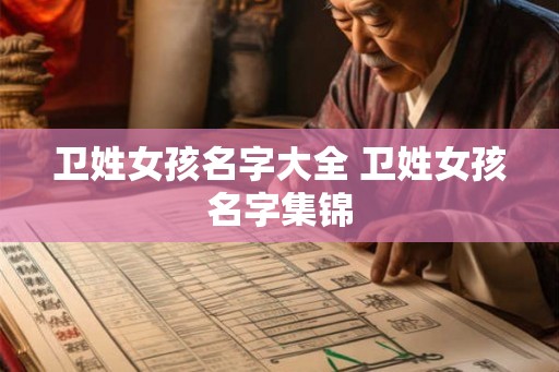 卫姓女孩名字大全 卫姓女孩名字集锦