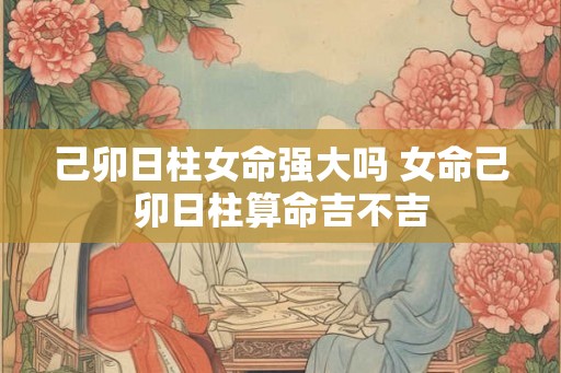 己卯日柱女命强大吗 女命己卯日柱算命吉不吉
