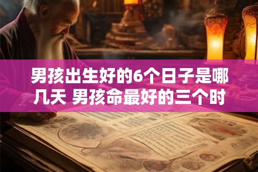 男孩出生好的6个日子是哪几天 男孩命最好的三个时辰