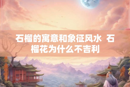 石榴的寓意和象征风水  石榴花为什么不吉利