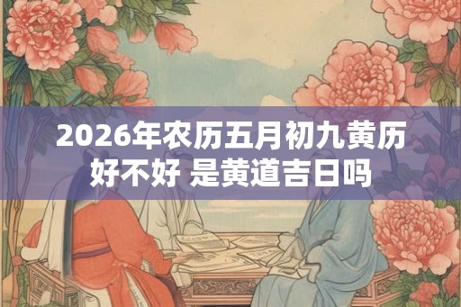 2026年农历五月初九黄历好不好 是黄道吉日吗