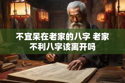 不宜呆在老家的八字 老家不利八字该离开吗 不宜呆在老家的八字 老家不利八字该离开吗
