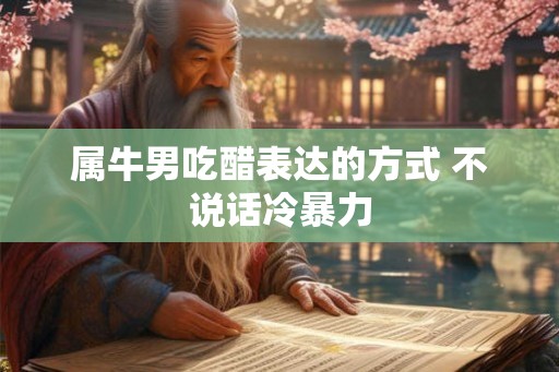 属牛男吃醋表达的方式 不说话冷暴力