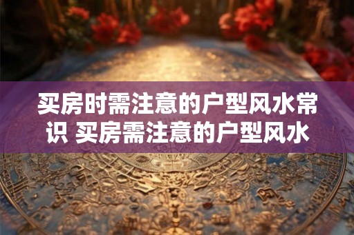 买房时需注意的户型风水常识 买房需注意的户型风水