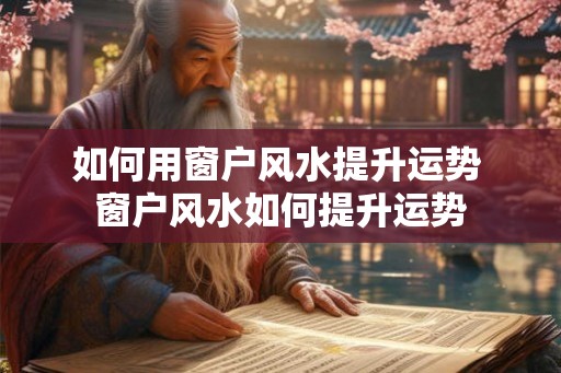 如何用窗户风水提升运势 窗户风水如何提升运势