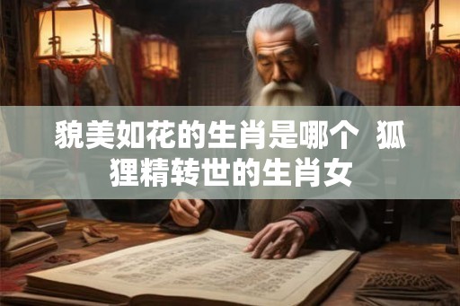 貌美如花的生肖是哪个 狐狸精转世的生肖女 貌美如花的生肖是哪个 狐狸精转世的生肖女