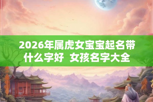 2026年属虎女宝宝起名带什么字好  女孩名字大全