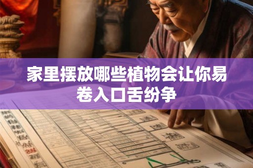 家里摆放哪些植物会让你易卷入口舌纷争