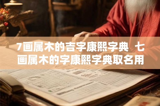 7画属木的吉字康熙字典  七画属木的字康熙字典取名用字