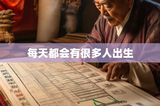 每天都会有很多人出生