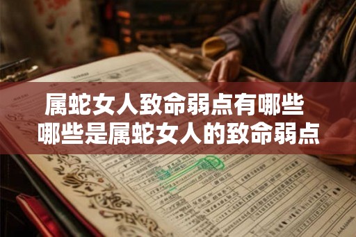 属蛇女人致命弱点有哪些 哪些是属蛇女人的致命弱点