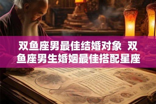 双鱼座男最佳结婚对象  双鱼座男生婚姻最佳搭配星座