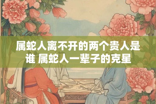 属蛇人离不开的两个贵人是谁 属蛇人一辈子的克星