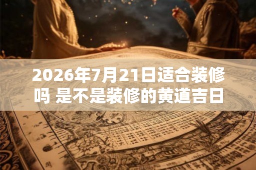 2026年7月21日适合装修吗 是不是装修的黄道吉日
