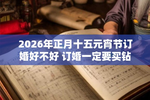 2026年正月十五元宵节订婚好不好 订婚一定要买钻戒吗